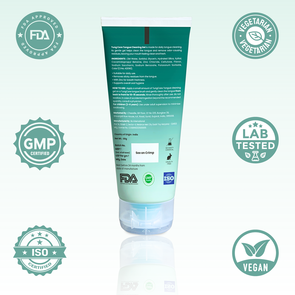 TungCare Tongue Cleaning Gel + Brush Combo