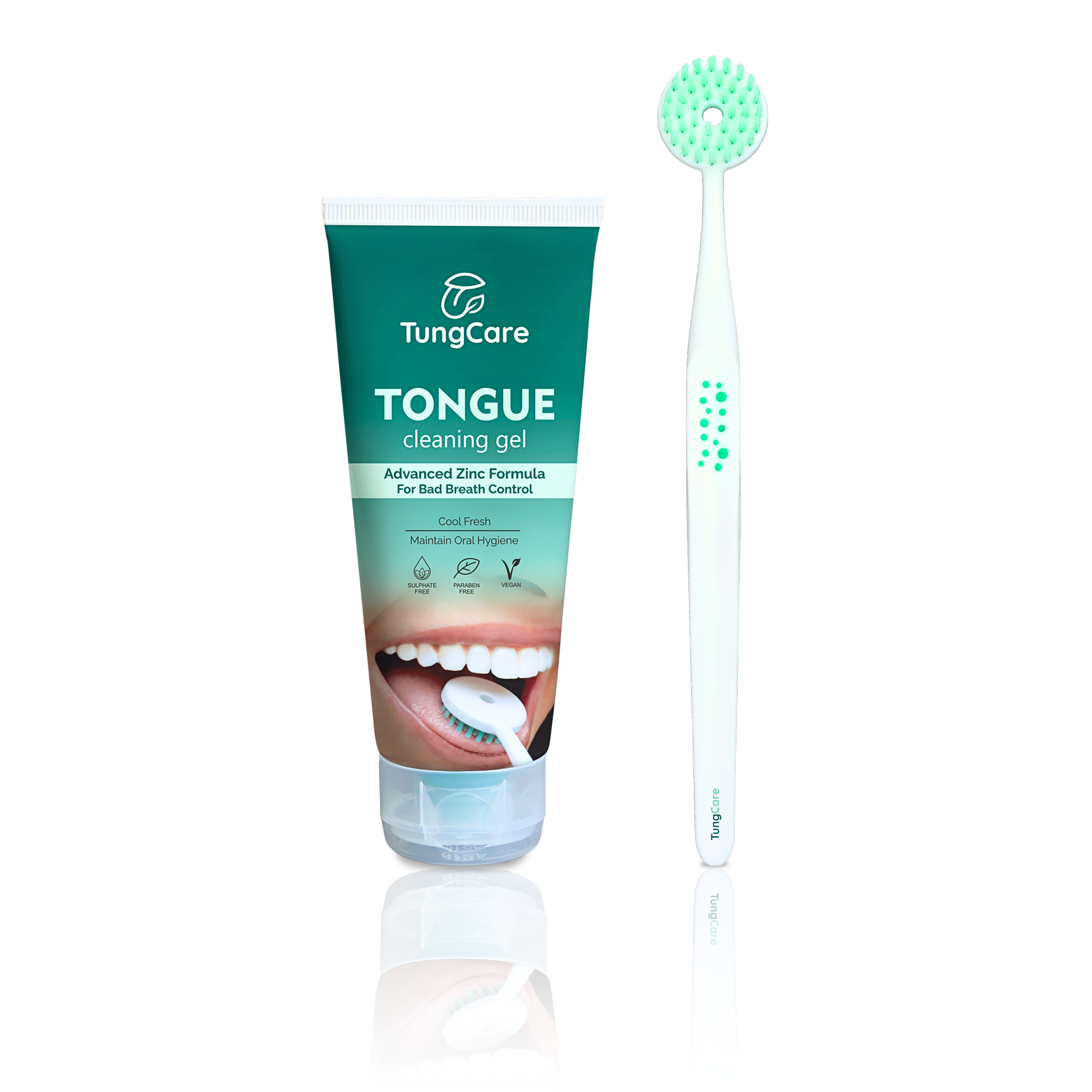 TungCare tongue cleaning gel and brush